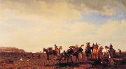 Albert Bierstadt Indians Travelling near Fort Laramie Norge oil painting reproduction